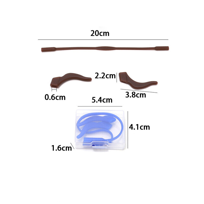 2/3kom silikonske protuklizne kukice za uši za naočale Elastični držač Čepovi za vrh sljepoočnice Držač držača za naočale Držači držača naočala