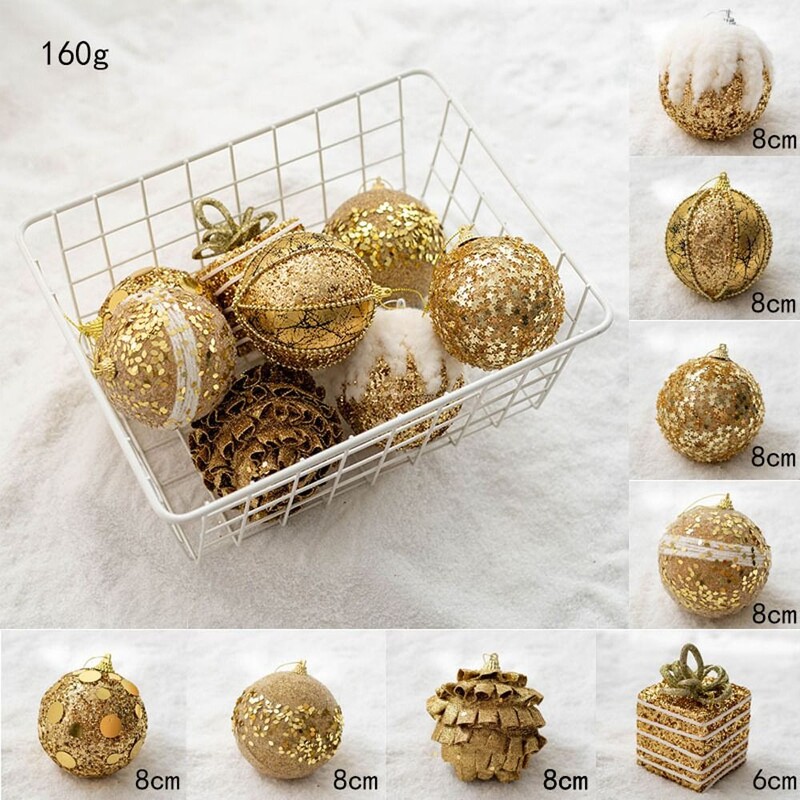 Χριστουγεννιάτικα μπιχλιμπίδια Πλαστικά Χριστουγεννιάτικες μπάλες για χριστουγεννιάτικο δέντρο Πολύχρωμο σετ στολιδιών με μπάλες που δεν θρυμματίζονται Δημιουργικό μεγάλο χριστουγεννιάτικο μενταγιόν Merry