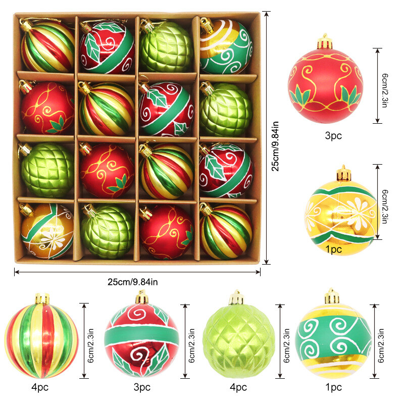 Χριστουγεννιάτικη μπάλα πλαστική επιμεταλλωμένη μπάλα σετ Χριστουγεννιάτικο δέντρο κρεμαστή μπάλα γιορτινή ατμόσφαιρα Χριστουγεννιάτικα αξεσουάρ διακοσμητικά