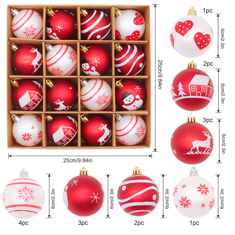 Χριστουγεννιάτικη μπάλα πλαστική επιμεταλλωμένη μπάλα σετ Χριστουγεννιάτικο δέντρο κρεμαστή μπάλα γιορτινή ατμόσφαιρα Χριστουγεννιάτικα αξεσουάρ διακοσμητικά