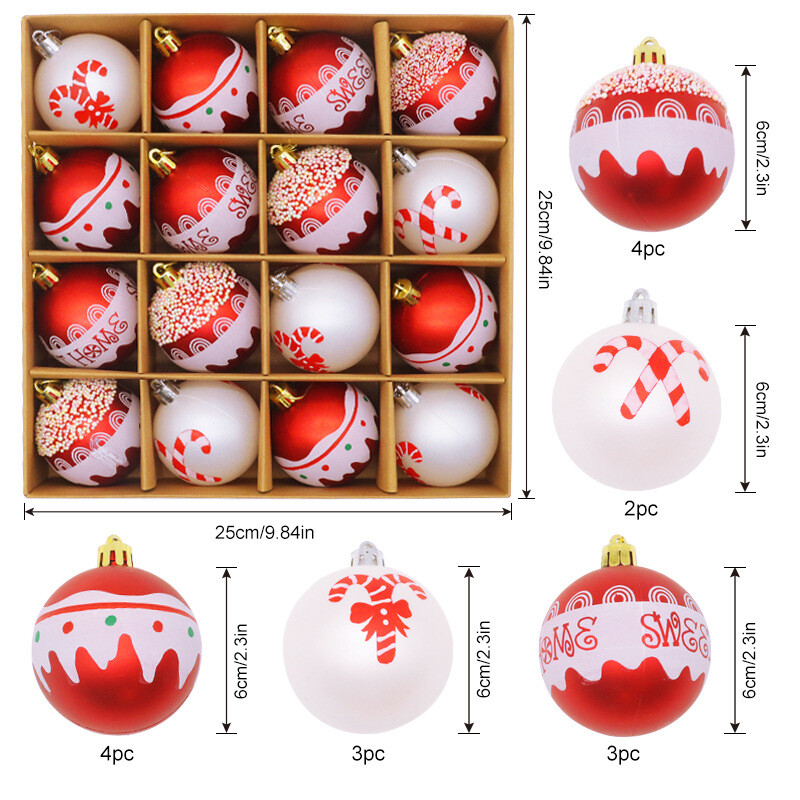Χριστουγεννιάτικη μπάλα πλαστική επιμεταλλωμένη μπάλα σετ Χριστουγεννιάτικο δέντρο κρεμαστή μπάλα γιορτινή ατμόσφαιρα Χριστουγεννιάτικα αξεσουάρ διακοσμητικά