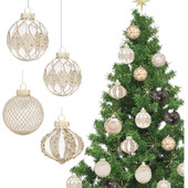 Karácsonyfa labdák Többszínű karácsonyi labdadíszek Kiváló átlátszó, üreges festett PET karácsonyi labdakészlet otthonra