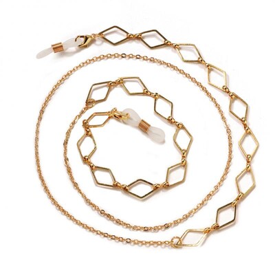 Αλυσίδα γυαλιών Λευκή πλαστική χάντρα Pearl Heart Charm Συγκράτηση γυαλιών Θήκη γυαλιών Λουράκι Γυναικείο κολιέ Δώρο Μάσκα με σχοινί Αλυσίδα