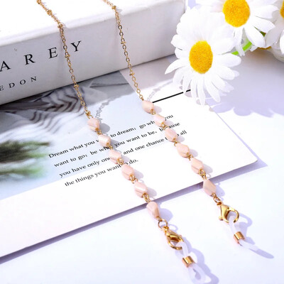 2024. gada jauna rotaslietu mode sievietēm Modernas saulesbrilles ķēdes maskas turētājs Bohēmijas kristāla stikla fāzēm brilles ķēdes auklas dāvanas