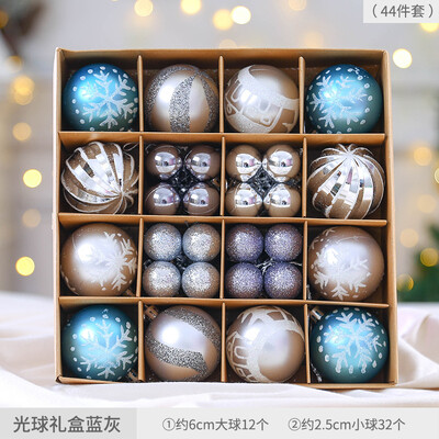 Αξεσουάρ χριστουγεννιάτικου δέντρου Διακοσμητική μπάλα 40/42/44 Πακέτο Πολύχρωμη μπάλα επιμετάλλωση μπάλα μενταγιόν Χριστουγεννιάτικη διάταξη σκηνικού σπιτιού