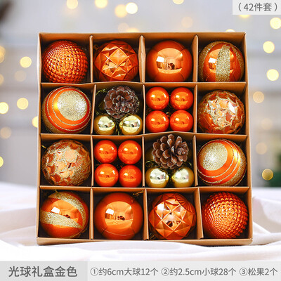 Αξεσουάρ χριστουγεννιάτικου δέντρου Διακοσμητική μπάλα 40/42/44 Πακέτο Πολύχρωμη μπάλα επιμετάλλωση μπάλα μενταγιόν Χριστουγεννιάτικη διάταξη σκηνικού σπιτιού