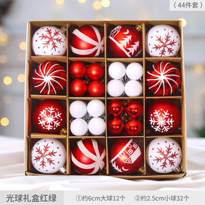 Αξεσουάρ χριστουγεννιάτικου δέντρου Διακοσμητική μπάλα 40/42/44 Πακέτο Πολύχρωμη μπάλα επιμετάλλωση μπάλα μενταγιόν Χριστουγεννιάτικη διάταξη σκηνικού σπιτιού