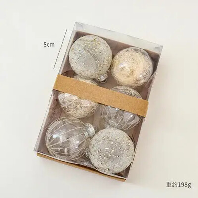 Χριστουγεννιάτικες μπάλες σαμπάνιας Στολίδια Διαφανές Χριστουγεννιάτικο Δέντρο Διακόσμηση πάρτι Πρωτοχρονιάτικο κρεμαστό χριστουγεννιάτικο σφαίρες Νέο 2024