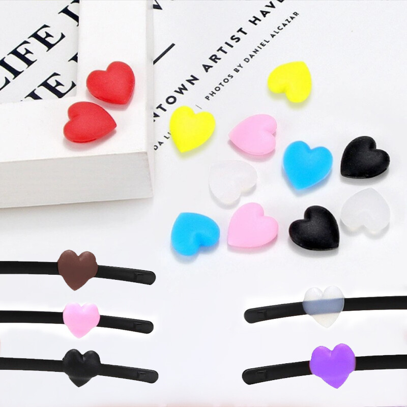 5 poros / siunta Neslystantys silikoniniai akiniai ausų kabliukai vaikams akiniai vaikams sportiniai šventyklų antgaliai minkšti ausų kabliukai