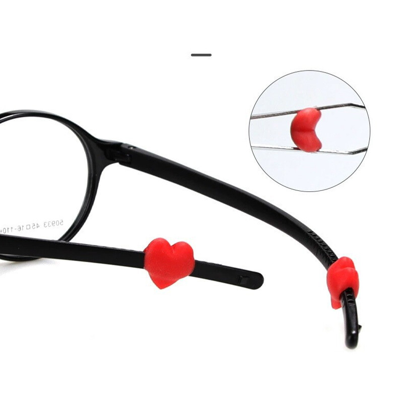 5 poros / siunta Neslystantys silikoniniai akiniai ausų kabliukai vaikams akiniai vaikams sportiniai šventyklų antgaliai minkšti ausų kabliukai
