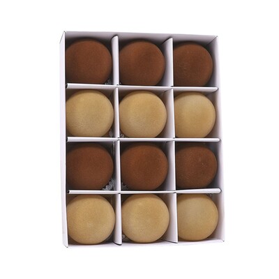 Χριστουγεννιάτικα βελούδινα στολίδια για μπάλες 12 τμχ Σετ χριστουγεννιάτικα στολίδια για χριστουγεννιάτικο δέντρο 6 εκατοστών με θηλιά Χριστουγεννιάτικη κρεμαστή διακόσμηση για πάρτι σπιτιού