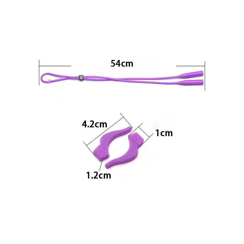 Divat csúszásgátló szilikon szemüvegek fülakasztók gyerekeknek és felnőtteknek kerek fogantyúk szemüvegek sport templomcsúcsok puha fülakasztó