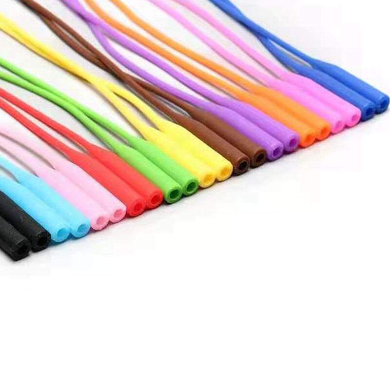 Divat csúszásgátló szilikon szemüvegek fülakasztók gyerekeknek és felnőtteknek kerek fogantyúk szemüvegek sport templomcsúcsok puha fülakasztó