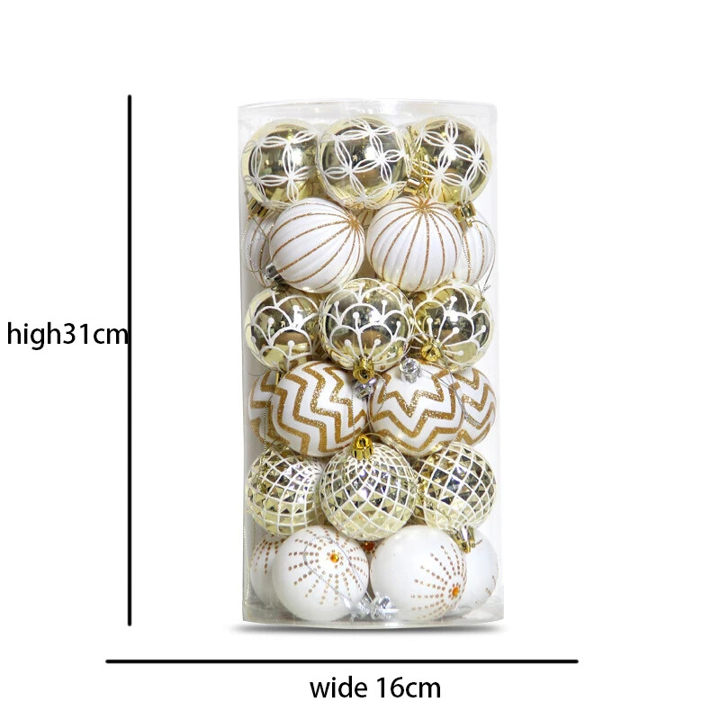 Χριστουγεννιάτικα στολίδια για χριστουγεννιάτικες μπάλες 30 τμχ 6cm Χριστουγεννιάτικα στολίδια για τις γιορτές, στολισμός χριστουγεννιάτικου δέντρου