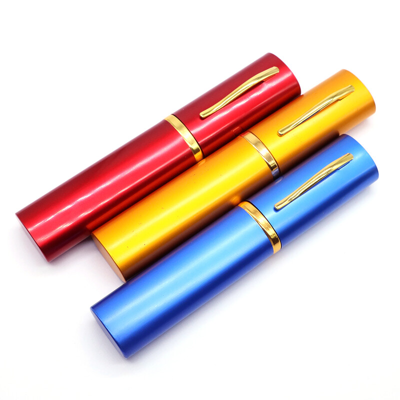 Nešiojami maži metalinio rėmelio akiniai skaitymui rašiklio dėžutė, atspari vandeniui, ypač ploni vyriški akiniai, moteriški akiniai, laikymo dėklas, akinių priedai