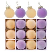 Χριστουγεννιάτικες μπάλες 1,97 ιντσών από βελούδο Χριστουγεννιάτικα στολίδια Μπάλες 12/16 καρατίων Χριστουγεννιάτικο δέντρο Χριστουγεννιάτικο πάρτι Κρεμαστό στολισμό για διακόσμηση σπιτιού