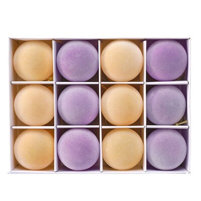 Χριστουγεννιάτικες μπάλες 1,97 ιντσών από βελούδο Χριστουγεννιάτικα στολίδια Μπάλες 12/16 καρατίων Χριστουγεννιάτικο δέντρο Χριστουγεννιάτικο πάρτι Κρεμαστό στολισμό για διακόσμηση σπιτιού