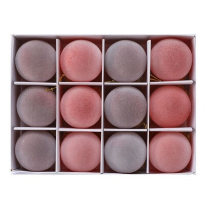 Χριστουγεννιάτικες μπάλες 1,97 ιντσών από βελούδο Χριστουγεννιάτικα στολίδια Μπάλες 12/16 καρατίων Χριστουγεννιάτικο δέντρο Χριστουγεννιάτικο πάρτι Κρεμαστό στολισμό για διακόσμηση σπιτιού