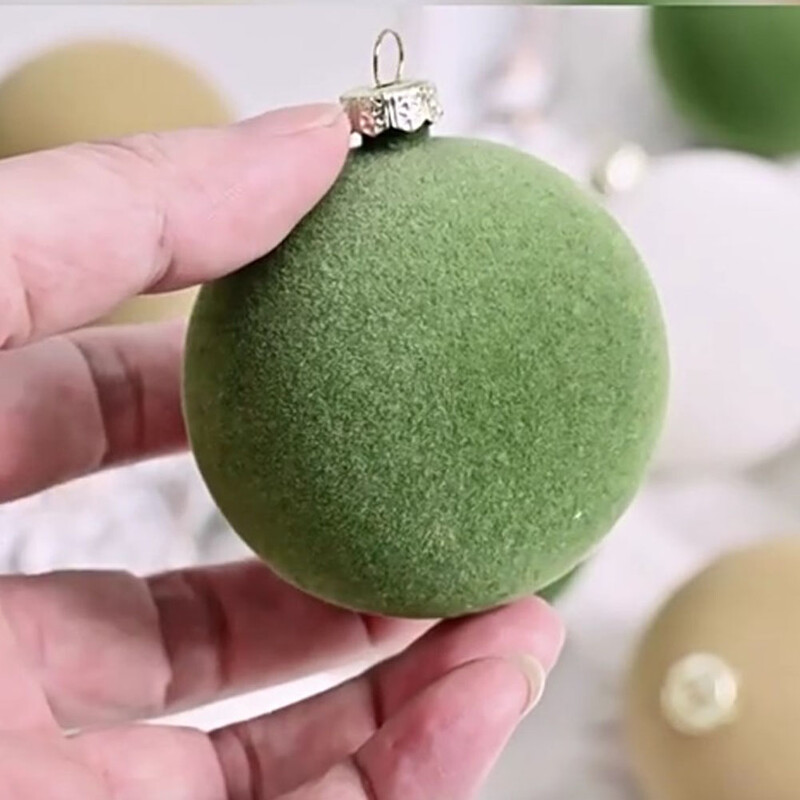 12db 6 cm-es bársony karácsonyi bálok bolyhos karácsonyfára akasztó díszek otthoni dekorációhoz 2025. évi karácsonyi buli