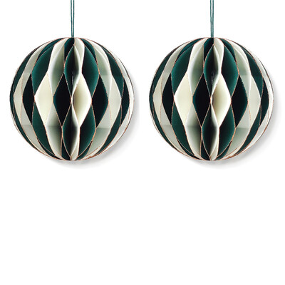 2 τμχ Κρεμαστό με μπάλα κηρήθρας Εύκολη συναρμολόγηση Πρωτοχρονιάτικο Χριστουγεννιάτικο Δέντρο Χαρτί Κρεμαστό Διακόσμηση Γάμου Baby Shower Πάρτι γενεθλίων