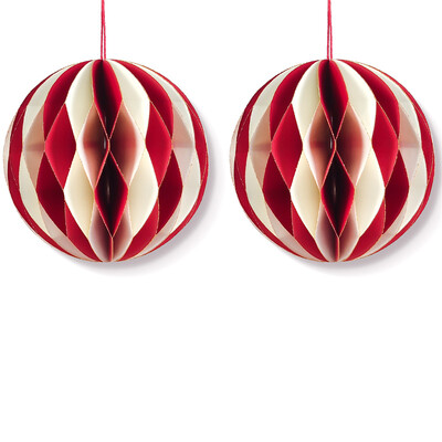 2 τμχ Κρεμαστό με μπάλα κηρήθρας Εύκολη συναρμολόγηση Πρωτοχρονιάτικο Χριστουγεννιάτικο Δέντρο Χαρτί Κρεμαστό Διακόσμηση Γάμου Baby Shower Πάρτι γενεθλίων