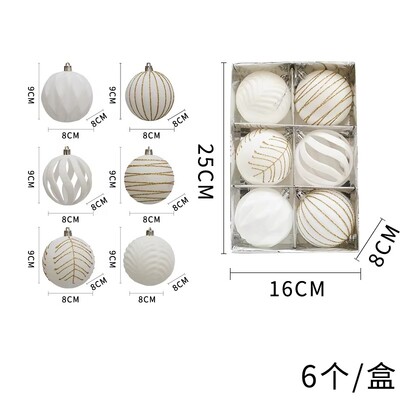 6/12 τεμ. 6 εκ. Κόκκινο κρασί Χριστουγεννιάτικα στολίδια χριστουγεννιάτικης μπάλας Σκούρο Πράσινο Λευκό Διακόσμηση χριστουγεννιάτικου δέντρου Νέο μενταγιόν Χριστουγεννιάτικες σφαίρες