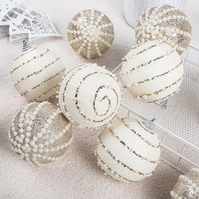 8CM/12 vnt. Kalėdiniai papuošalai kamuoliukai pakabukas Kalėdų eglutės kabantis papuošalas Noel Navidad papuošimas namams Naujųjų metų dovana