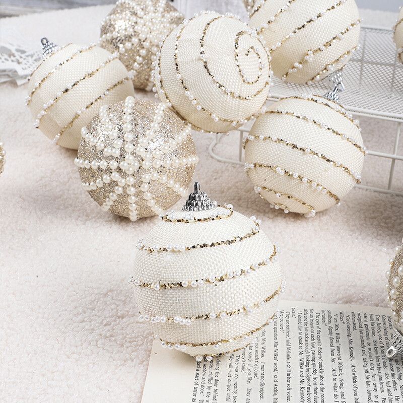 8CM/12 vnt. Kalėdiniai papuošalai kamuoliukai pakabukas Kalėdų eglutės kabantis papuošalas Noel Navidad papuošimas namams Naujųjų metų dovana