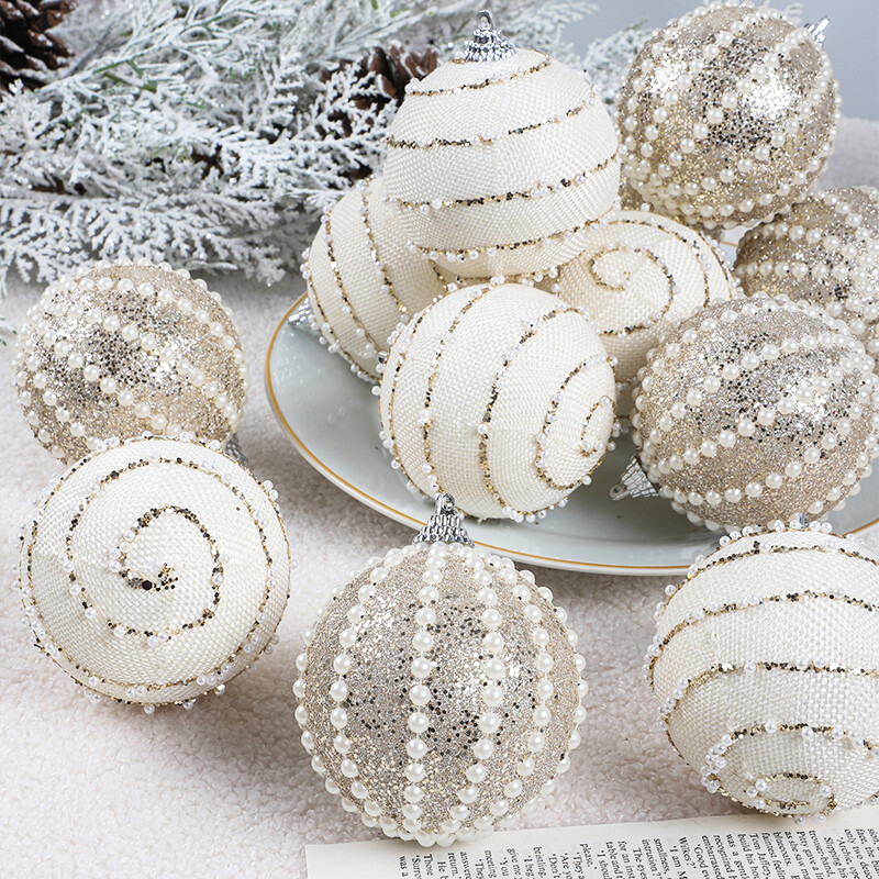 8CM/12 vnt. Kalėdiniai papuošalai kamuoliukai pakabukas Kalėdų eglutės kabantis papuošalas Noel Navidad papuošimas namams Naujųjų metų dovana