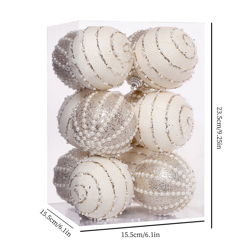 8CM/12 vnt. Kalėdiniai papuošalai kamuoliukai pakabukas Kalėdų eglutės kabantis papuošalas Noel Navidad papuošimas namams Naujųjų metų dovana