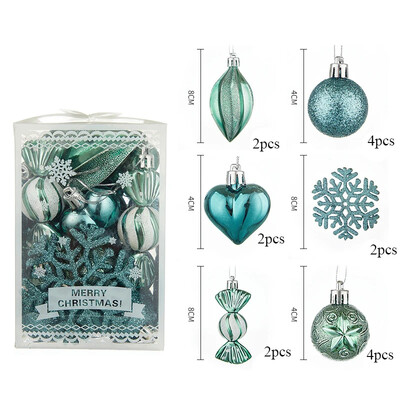 1 κουτί Χριστουγεννιάτικες μπάλες Χριστουγεννιάτικα στολίδια Κρεμαστά χρυσά Κόκκινα μενταγιόν Χριστουγεννιάτικο πάρτι σπιτιού 2025 Δώρο Πρωτοχρονιάς Noel Navidad