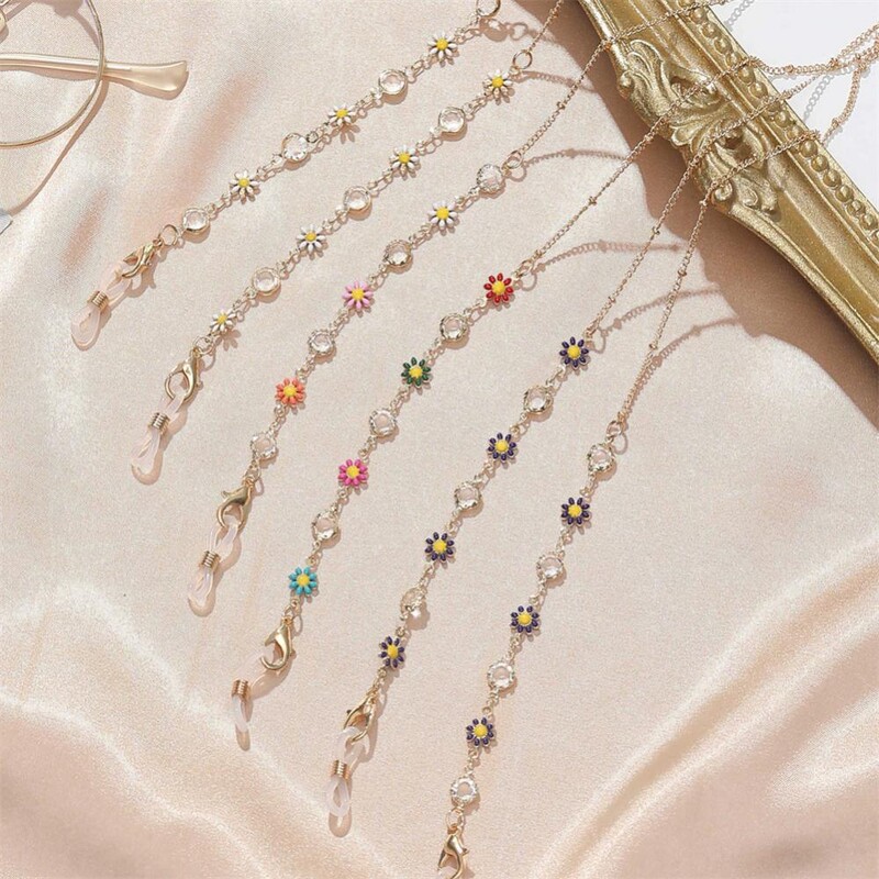 Kaukės grandinėlė Apsaugos nuo saulės akiniai Dekoratyvinė grandinėlė Daugiafunkcinė kaukė Kabantis Virvelė Kaklo papuošalas Bohemian Akiniai Akinių Grandinėlės