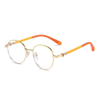 1PC apaļas anti-zilas gaismas bērnu brilles bērniem zēniem meitenes datoram acu aizsardzības brilles īpaši vieglas rāmja brilles