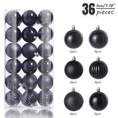 Χριστουγεννιάτικες μπάλες Αθραυστικές άθραυστες 4/3 εκ. Πλαστικές Μπάλες Μπιχλιμπίδια Μαζικά Χριστουγεννιάτικα Στολίδια Σετ για Δέντρα Στολισμοί Γιορτινό