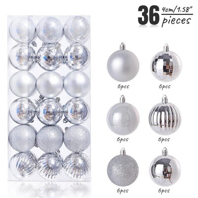 Χριστουγεννιάτικες μπάλες Αθραυστικές άθραυστες 4/3 εκ. Πλαστικές Μπάλες Μπιχλιμπίδια Μαζικά Χριστουγεννιάτικα Στολίδια Σετ για Δέντρα Στολισμοί Γιορτινό