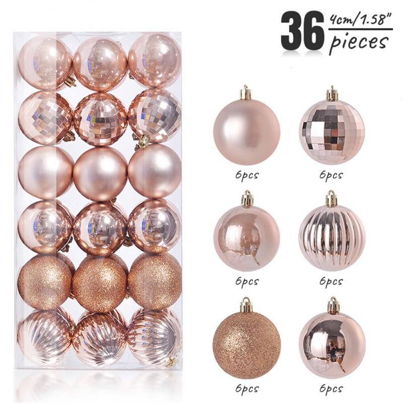 Χριστουγεννιάτικες μπάλες Αθραυστικές άθραυστες 4/3 εκ. Πλαστικές Μπάλες Μπιχλιμπίδια Μαζικά Χριστουγεννιάτικα Στολίδια Σετ για Δέντρα Στολισμοί Γιορτινό