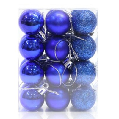 24 τμχ/Σετ Γυαλιστερή μίνι χριστουγεννιάτικη μπάλα με αστραφτερή γυαλιστερή γυαλιστερή πολύχρωμη χριστουγεννιάτικα στολίδια κρεμαστά