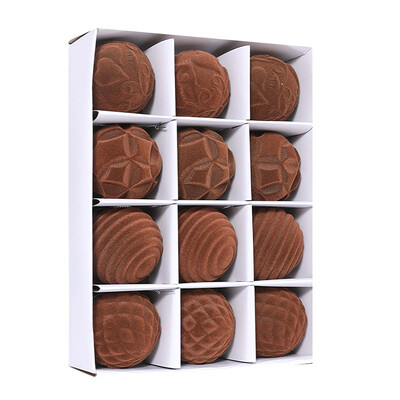 Χριστουγεννιάτικα Βελούδινα Στολίδια Μπάλας 12τμχ Κρεμαστά στολίδια Χριστουγεννιάτικου Δέντρου για τις γιορτές Διακόσμηση Χριστουγεννιάτικου Δέντρου