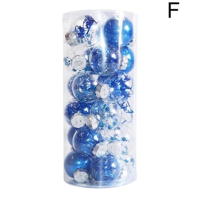 Χριστουγεννιάτικες μπάλες 6cm Στολίδι 24τμχ Στολίδι Χριστουγεννιάτικου δέντρου Πλαστικές μπάλες Χριστουγεννιάτικες χριστουγεννιάτικες διακοσμήσεις για το σπίτι Navidad