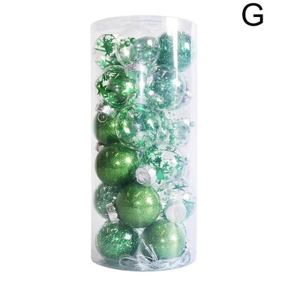 Χριστουγεννιάτικες μπάλες 6cm Στολίδι 24τμχ Στολίδι Χριστουγεννιάτικου δέντρου Πλαστικές μπάλες Χριστουγεννιάτικες χριστουγεννιάτικες διακοσμήσεις για το σπίτι Navidad