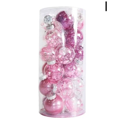 Χριστουγεννιάτικες μπάλες 6cm Στολίδι 24τμχ Στολίδι Χριστουγεννιάτικου δέντρου Πλαστικές μπάλες Χριστουγεννιάτικες χριστουγεννιάτικες διακοσμήσεις για το σπίτι Navidad