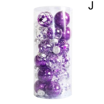 Χριστουγεννιάτικες μπάλες 6cm Στολίδι 24τμχ Στολίδι Χριστουγεννιάτικου δέντρου Πλαστικές μπάλες Χριστουγεννιάτικες χριστουγεννιάτικες διακοσμήσεις για το σπίτι Navidad