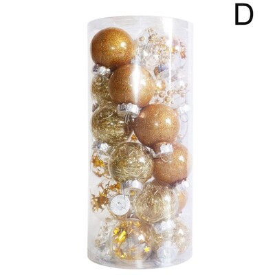 Χριστουγεννιάτικες μπάλες 6cm Στολίδι 24τμχ Στολίδι Χριστουγεννιάτικου δέντρου Πλαστικές μπάλες Χριστουγεννιάτικες χριστουγεννιάτικες διακοσμήσεις για το σπίτι Navidad