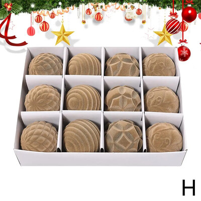 Βελούδινες μπάλες Χριστουγεννιάτικες διακοσμήσεις Χριστουγεννιάτικες μπάλες Δέντρο μπάλα ανθεκτικά ζωηρά χρώματα Βελούδινες μπάλες για χριστουγεννιάτικα δέντρα V9Q8