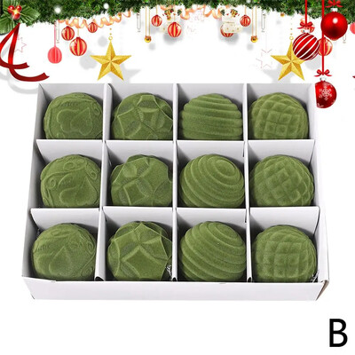 Βελούδινες μπάλες Χριστουγεννιάτικες διακοσμήσεις Χριστουγεννιάτικες μπάλες Δέντρο μπάλα ανθεκτικά ζωηρά χρώματα Βελούδινες μπάλες για χριστουγεννιάτικα δέντρα V9Q8