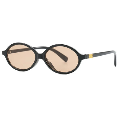 Y2K ρετρό οβάλ σκελετό Αντι-μπλε ανοιχτόχρωμα γυαλιά Γλυκά δροσερά κορίτσια Μαύρα λευκά γυαλιά ματιών Vintage απλά γυναικεία γυαλιά γυαλιά