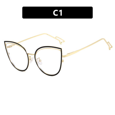 TANOXI Anti Blue Ray Lasīšanas brilles sievietēm Ins Matal Biznesa saulesbrilles Vīriešu Kaķu Acu ēnas Aizsargbrilles Uv400 Oculos Sol