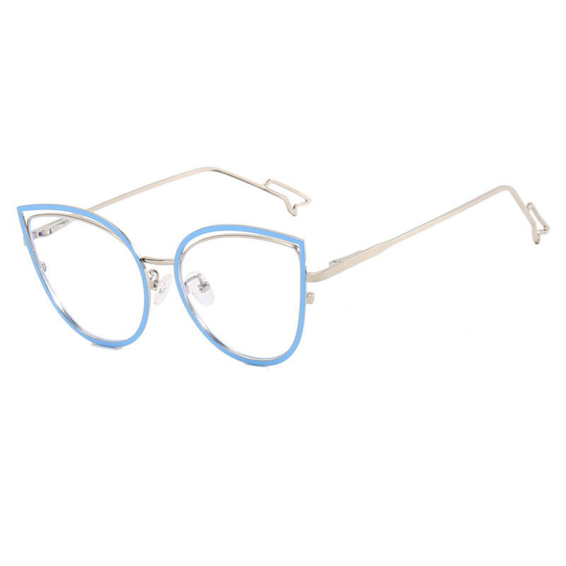 TANOXI Anti Blue Ray Lasīšanas brilles sievietēm Ins Matal Biznesa saulesbrilles Vīriešu Kaķu Acu ēnas Aizsargbrilles Uv400 Oculos Sol