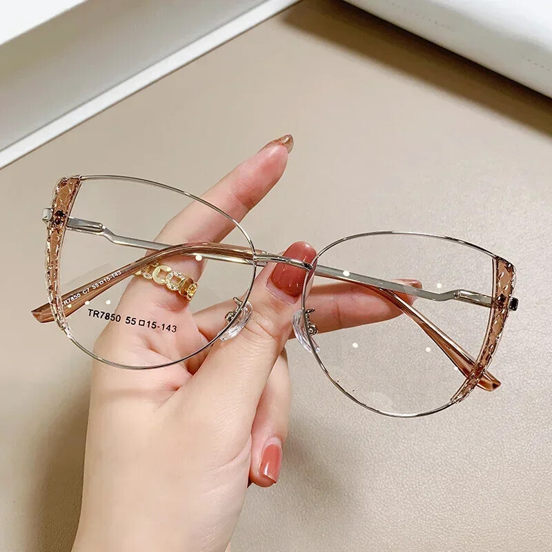 Πολυτελή γυαλιά μυωπίας κατά του μπλε φωτός Μοντέρνα γυναικεία γυαλιά μείον διόπτρα Μόδα κοντά σε γυαλιά όρασης Συνταγογραφούμενα γυαλιά