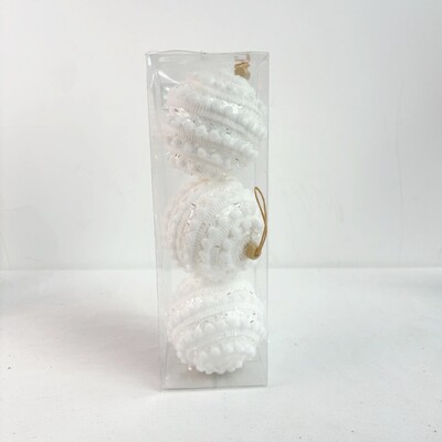 3 τμχ 8 εκατοστά Κρεμαστό με χριστουγεννιάτικες μπάλες από αφρό Πολύχρωμες χριστουγεννιάτικες μπάλες κρεμαστά μακαρόν κομψές επαναχρησιμοποιούμενες